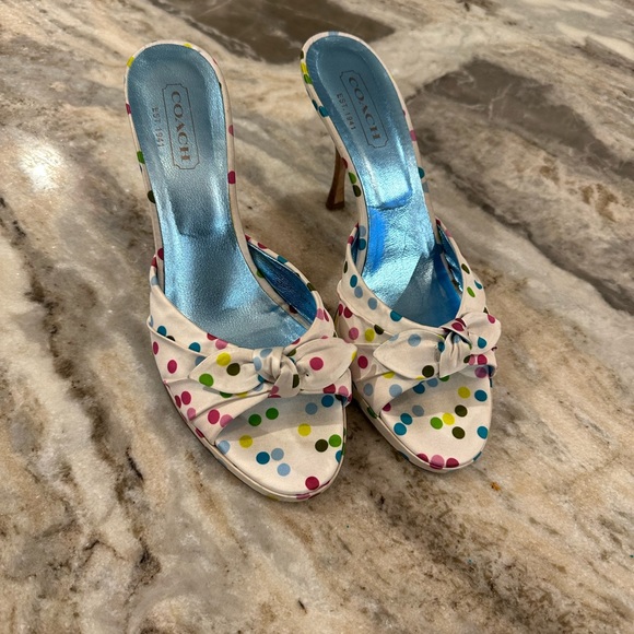 Coach Shoes - Beautiful coach low heel sandals in good condition